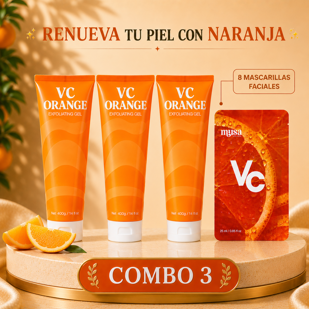 EXFOLIANTE DE NARANJA PARA PIEL