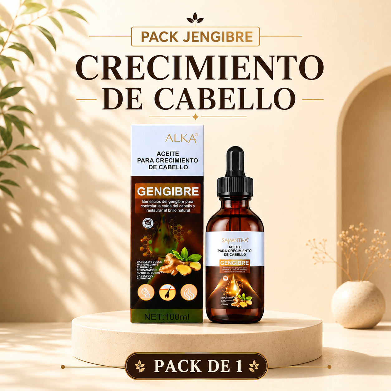 CRECIMIENTO DE CABELLO CON JENGIBRE ✨💚
