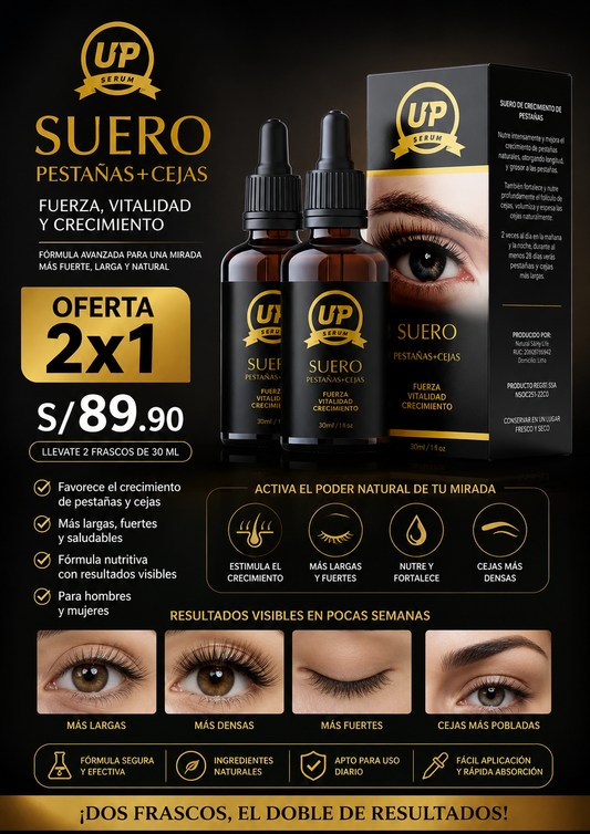 🌿2X1 SUERO DE CRECIMIENTO PARA CEJAS Y PESTAÑAS