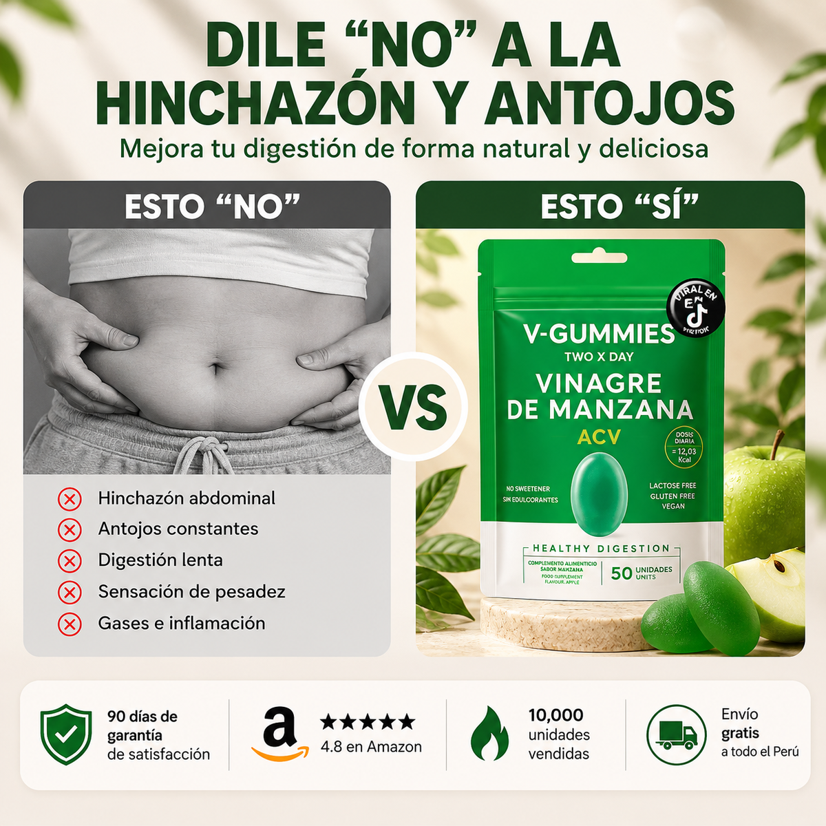 V-GUMMIES® – VINAGRE DE MANZANA