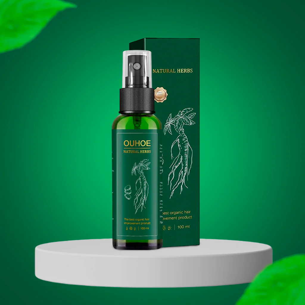 💚 2x1 OUHOE – Crecimiento Capilar Natural con Hierbas Orgánicas 🌿