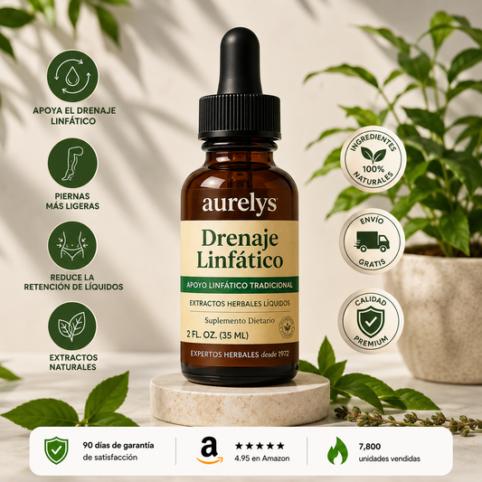 Aurelys Drenaje Linfático | Gotas Naturales para la Retención de Líquidos