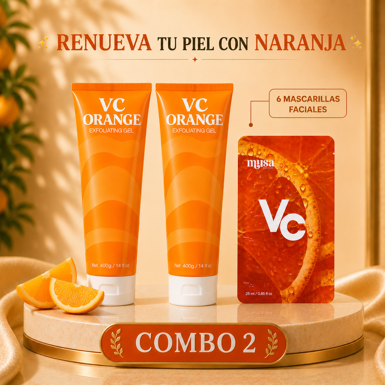 EXFOLIANTE DE NARANJA PARA PIEL
