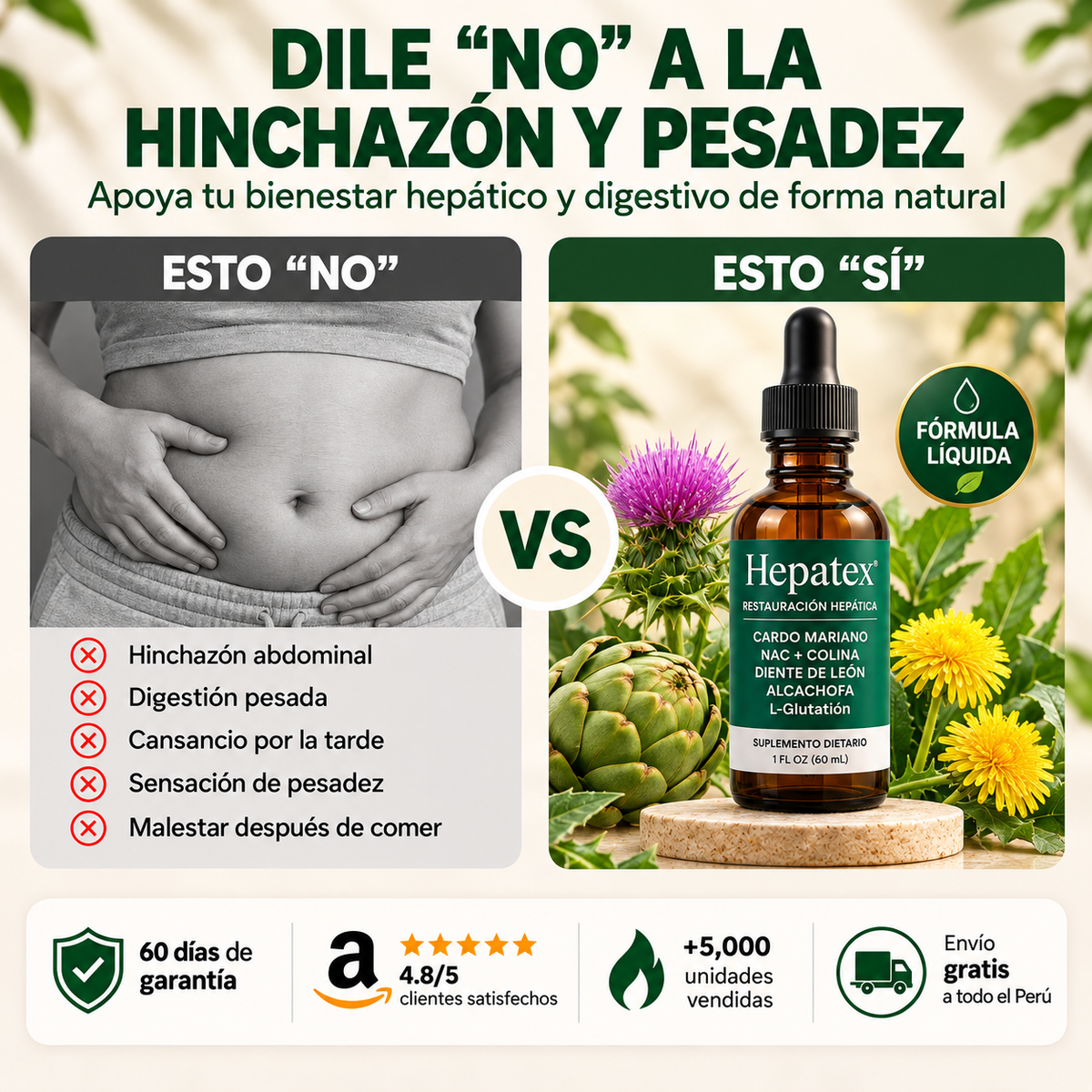 Hepatex™ – Bienestar Hepático y Digestivo | Fórmula Líquida 60 ml