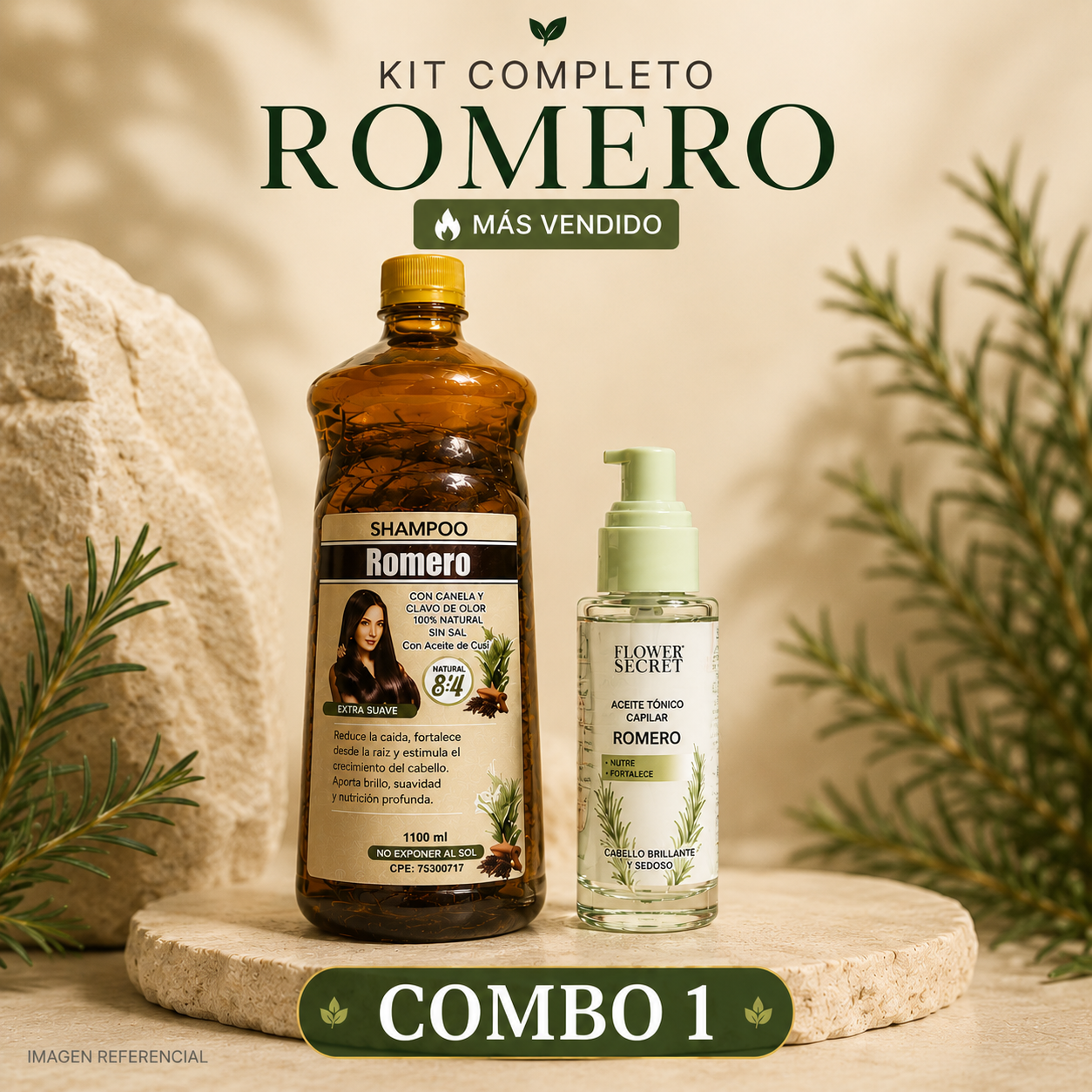 COMBO DE ROMERO PARA EL CABELLO 🌿