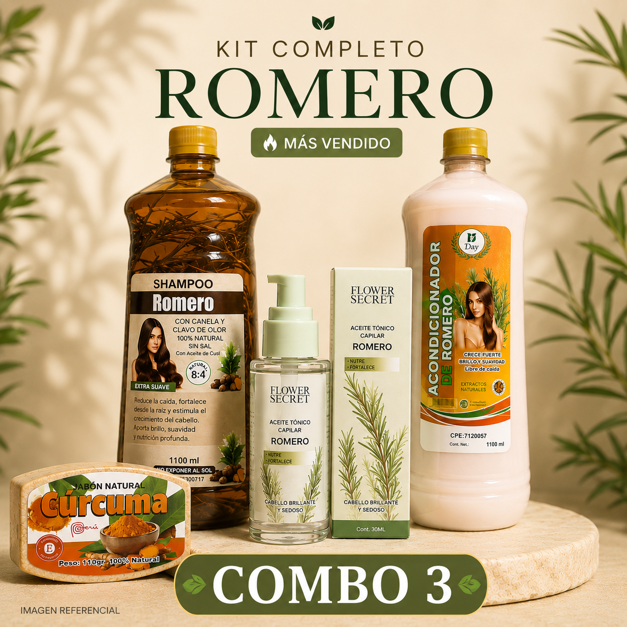 COMBO DE ROMERO PARA EL CABELLO 🌿